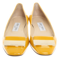Jimmy Choo Slippers/Ballerinas Patent leather in Yellow