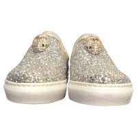 Philipp Plein Slipper mit Glitzeroberfläche