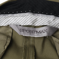 Sport Max Olivfarbene Hose