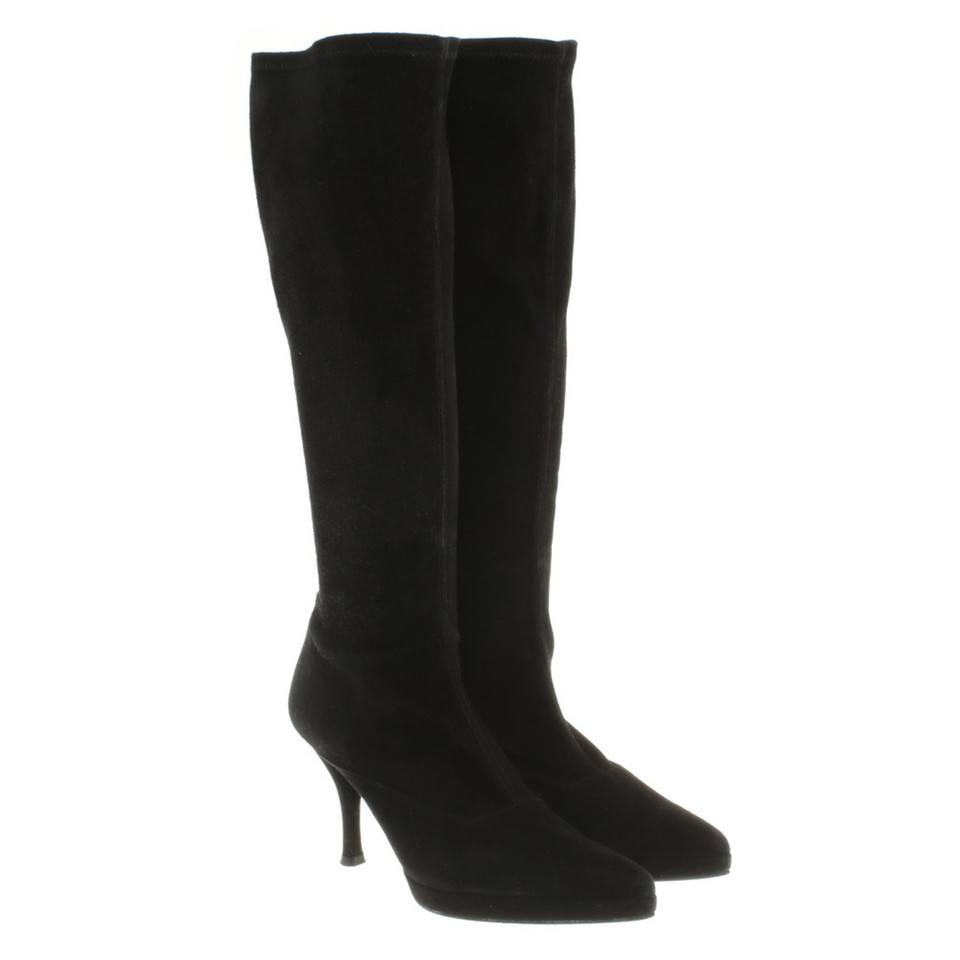 Stuart Weitzman Zwart Suede leren laarzen