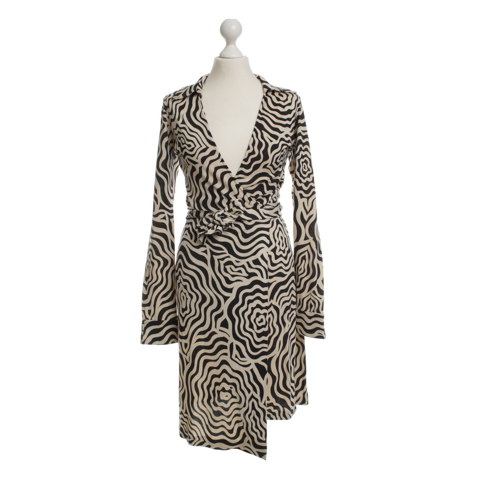 Diane Von Furstenberg Luipaard print omslag jurk