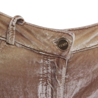 Fendi Velvet trousers in light brown