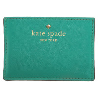 Kate Spade Täschchen/Portemonnaie aus Leder in Grün