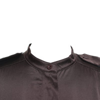 Luisa Cerano Silk blouse in dark brown