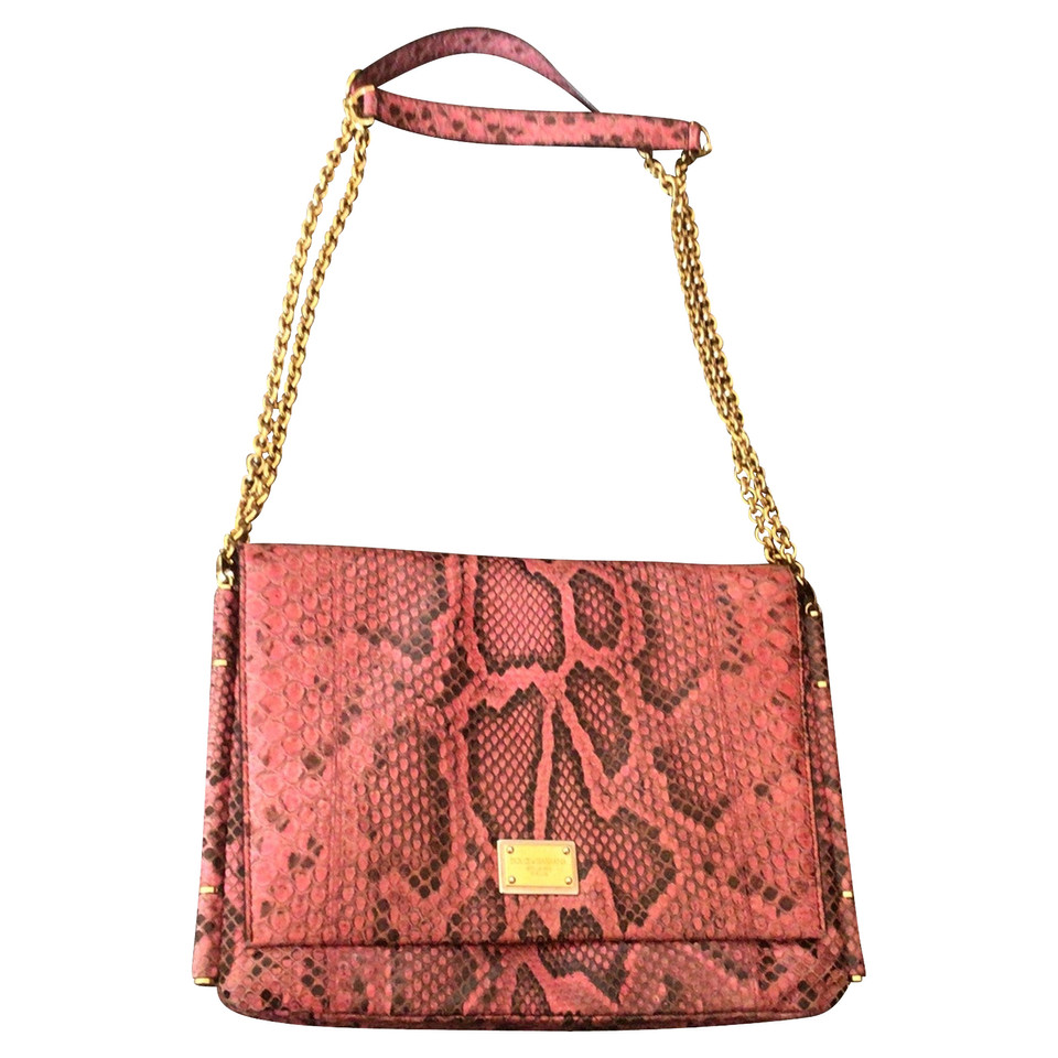 Dolce & Gabbana Schoudertas Leer in Roze