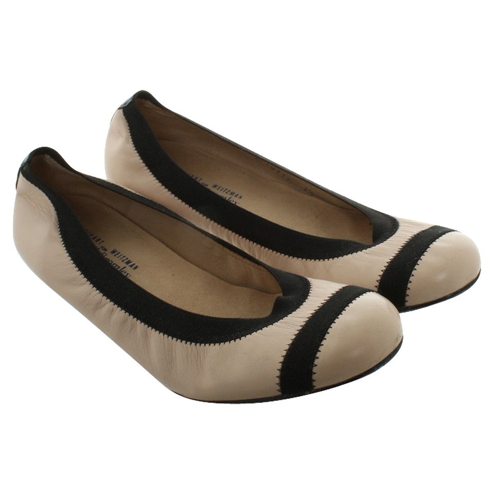 Stuart Weitzman Ballerinas cream leather