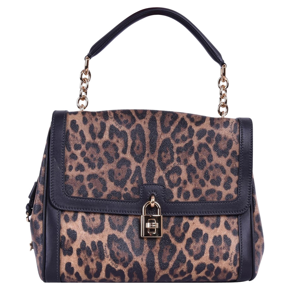 Dolce & Gabbana Borsa con Leopard Print