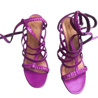 Isabel Marant Sandals Leather in Fuchsia