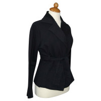 Armani Jeans Blazer aus Baumwolle in Schwarz