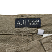Armani Jeans Paire de Pantalon en Coton en Olive