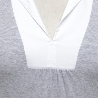 Brunello Cucinelli Shirt in Grau/Weiß