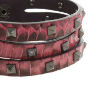 Furla Armreif/Armband aus Leder in Fuchsia