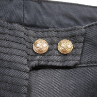 Balmain Paire de Pantalon en Coton en Gris