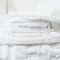 René Lezard Paio di Pantaloni in Cotone in Bianco
