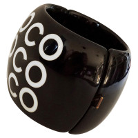 Chanel Bracelet black & white with "Coco" print 
