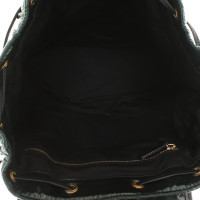 Borbonese Rucksack in Grün/Schwarz