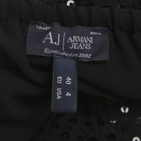 Armani Jeans Paillettenkleid in Schwarz