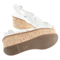 Prada Platform sandals in white
