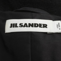 Jil Sander Wollen jas in zwart