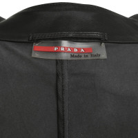 Prada Leather shirt in black