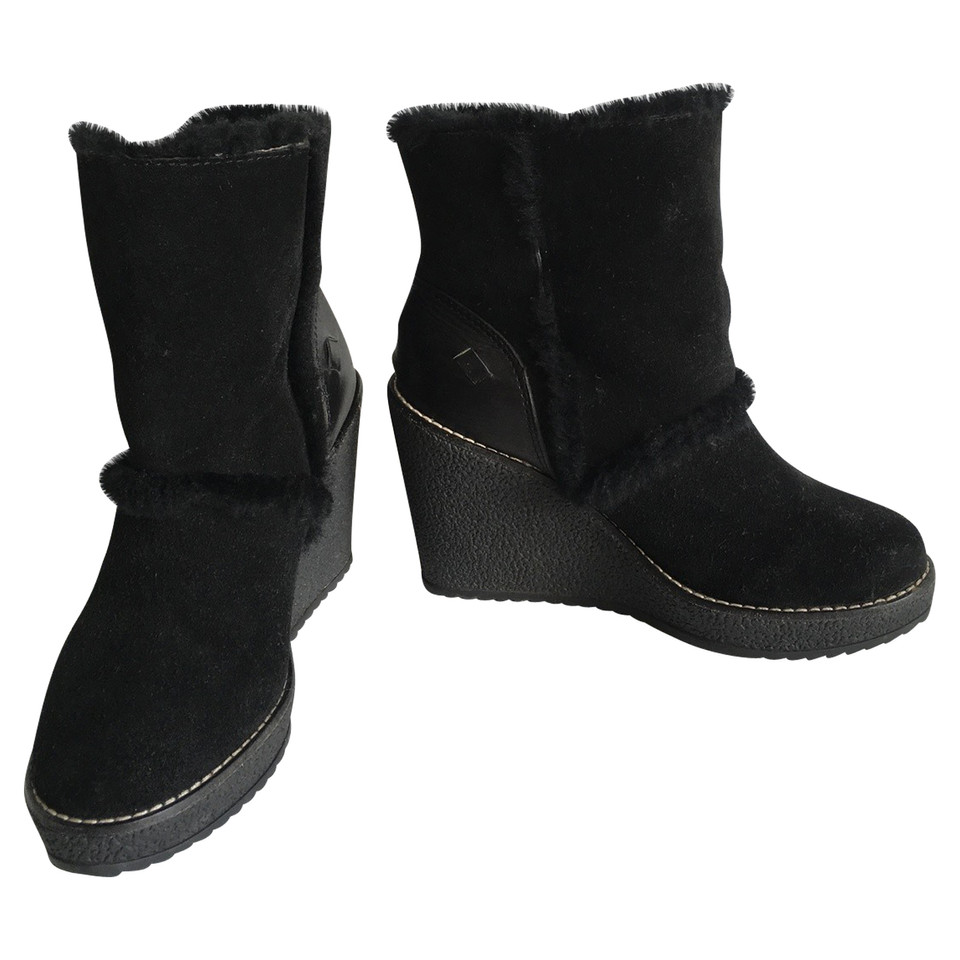 Tory Burch Bottines en Daim en Noir