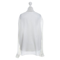 Hugo Boss Zijden blouse in crème wit