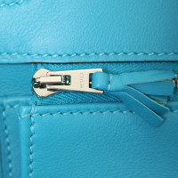 Hermès Birkin Bag 35 aus Leder in Türkis