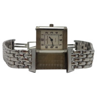 Jaeger Le Coultre Reverso aus Stahl in Silbern