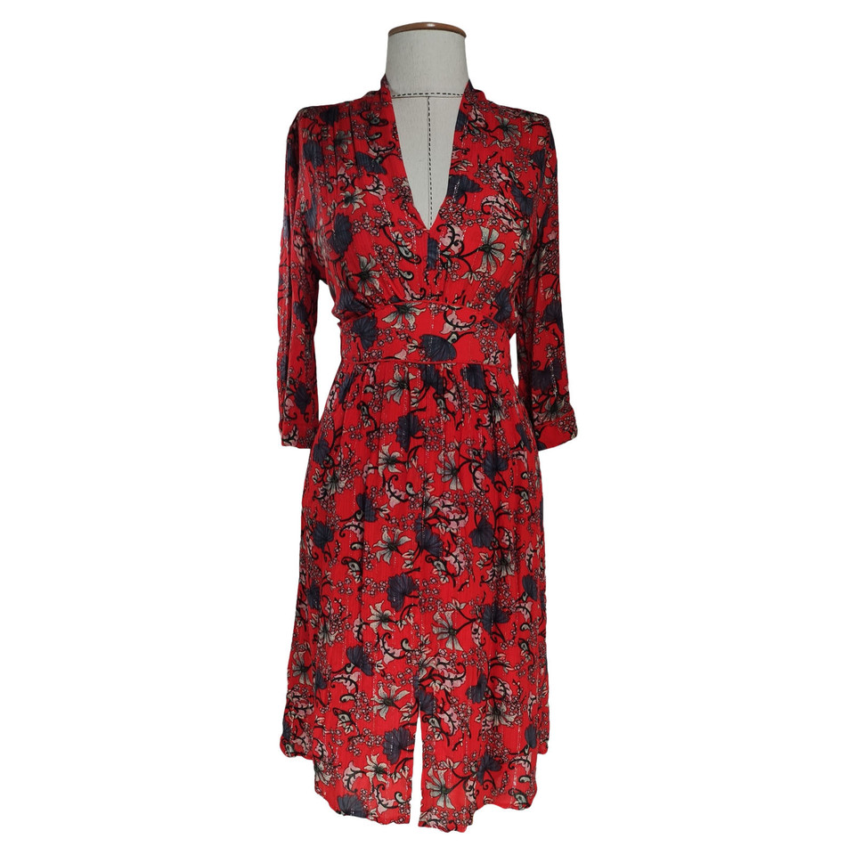 Ba&Sh Dress Viscose in Red