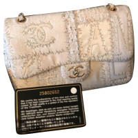 Chanel Classic Flap Bag Jumbo Leer in Beige