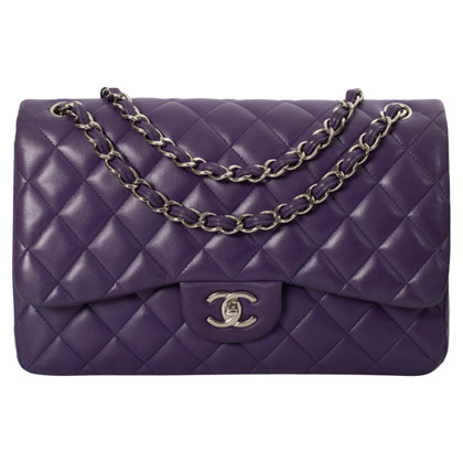 Chanel Handbag Leather in Violet