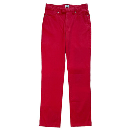 Dolce & Gabbana Paire de Pantalon en Coton en Rouge