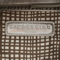 Liebeskind Berlin Handtasche aus Leder in Silbern