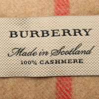 Burberry Checked cashmere scarf in beige