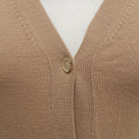 Jil Sander Cognacfarbene Strickjacke