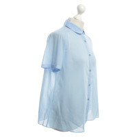 Acne Short sleeve blouse in light blue