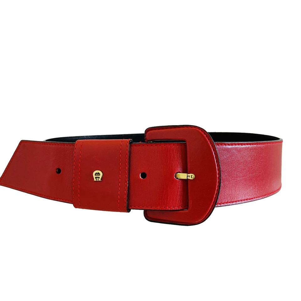 Aigner Belt Leather in Red