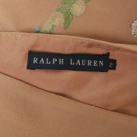Ralph Lauren Silk skirt with floral embroidery