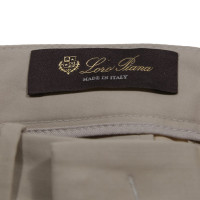 Loro Piana Hose aus Baumwolle in Beige