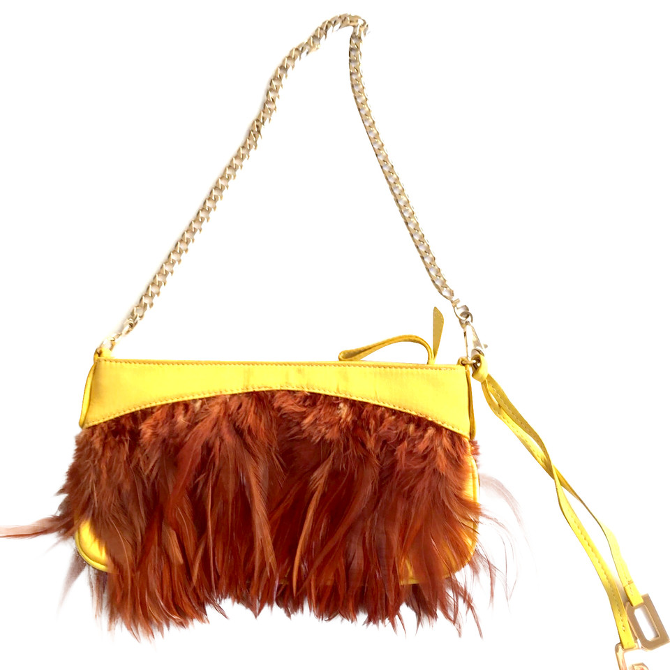 Dolce & Gabbana Feather and satin handbag 