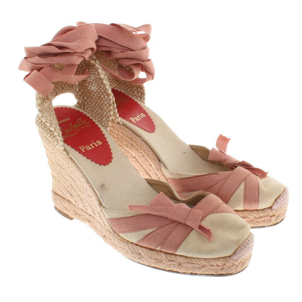 Christian Louboutin Wedges in the espadrille look