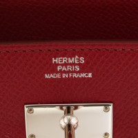 Hermès Kelly 20x20 aus Leder in Bordeaux