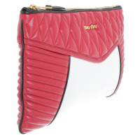 Miu Miu clutch in zwart / rood / wit