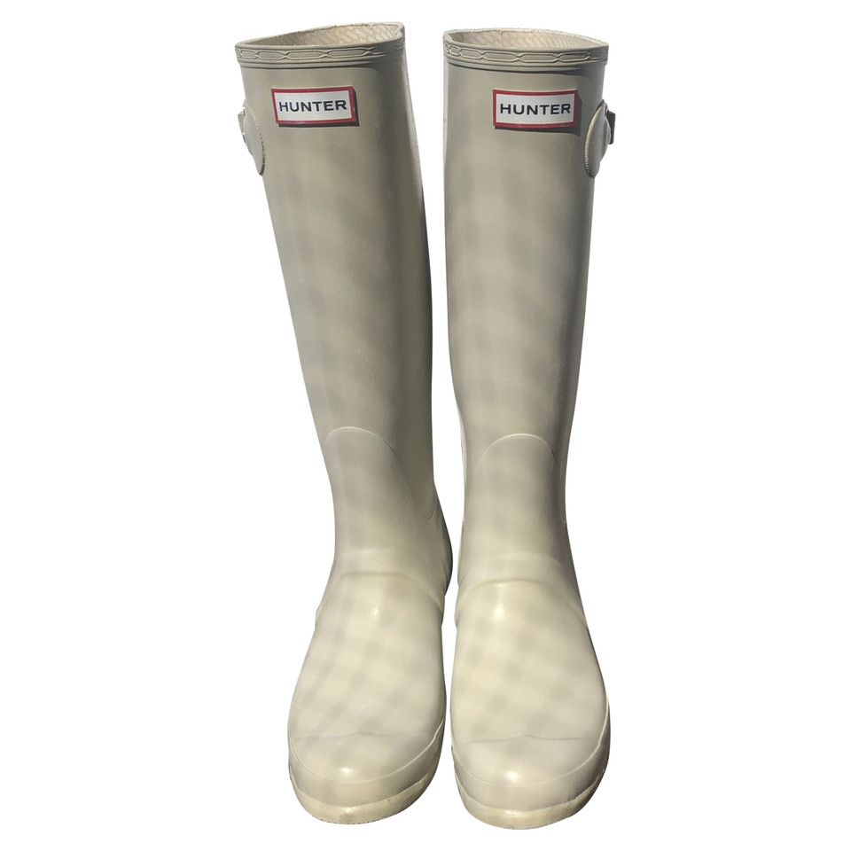 Hunter Stiefel in Creme