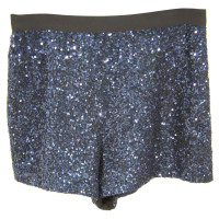 French Connection Shorts di paillettes in Blue
