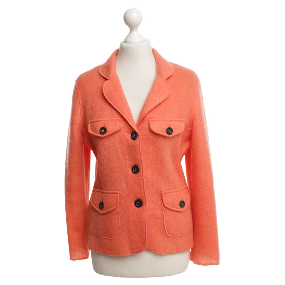 Marc Cain Wool blazer in Coral