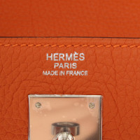 Hermès Kelly Bag 32 in Pelle in Arancio