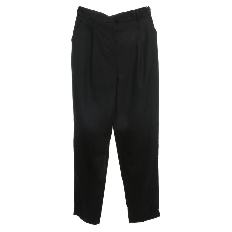 Chanel Black wool trousers