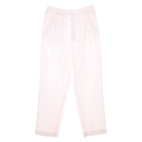 Attic And Barn Paire de Pantalon en Coton en Blanc