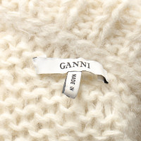 Ganni Knitwear Wool in Cream